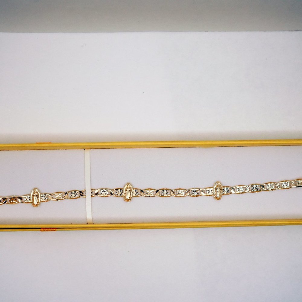 Pulsera oro laminda virgen maria